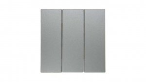 Berker B.7 Glas Klawisz potrójny do łącznika aluminium 16651404