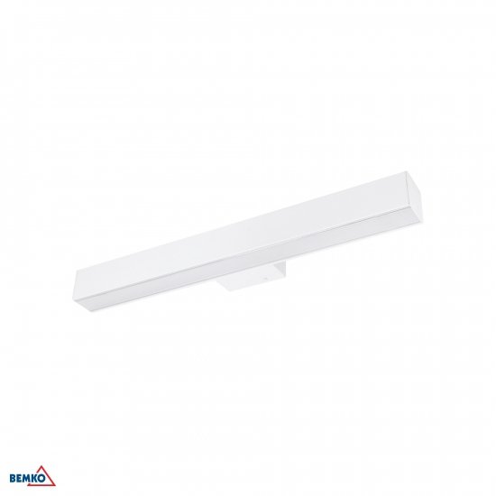 KINKIET QUALIS 56CM 15W 4K BIAŁY KLOSZ PC MIKRO