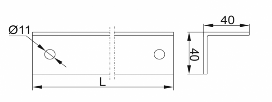 Kątownik aluminiowy wyciskany KT1000A 898099