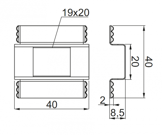 Podkładka uziemiająca panelu PUPK (1.4301) 897304