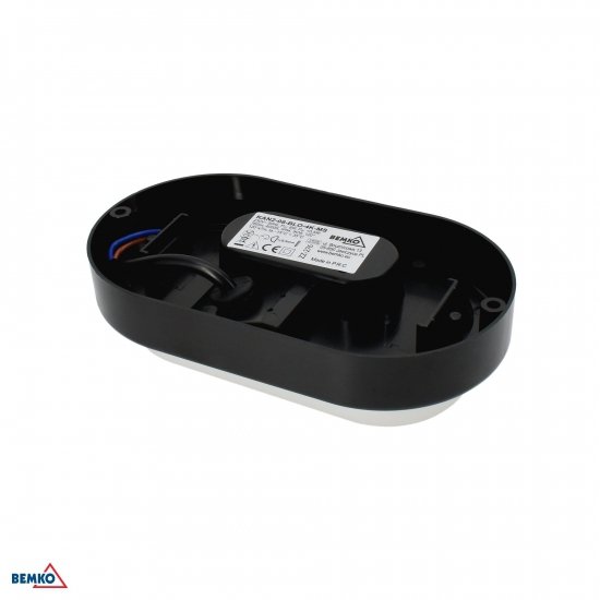 OPRAWA LED KANLO OWALNA 8W 4000K 760LM IP54 CZARNA