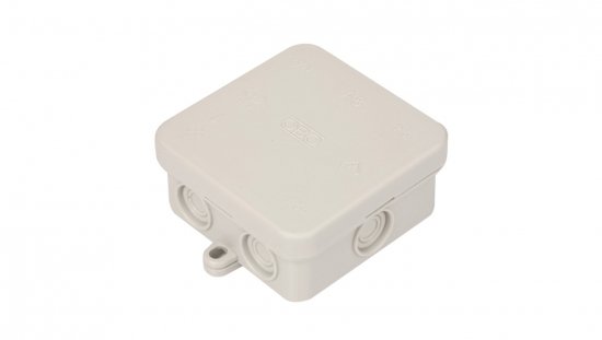Puszka n/t odgałęźna 75x75x36mm IP55 A 8 jasnoszara 2000016