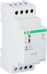 Czujnik kolejności i zaniku fazy CKF-B styki: 1Z , I=10A, 2 moduły