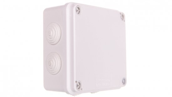 Puszka hermetyczna natynkowa 108x108x56mm IP44 biała PH-1A.3B 28.131