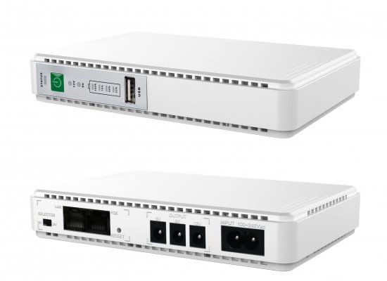 Zasilacz awaryjny Volt Polska MINI UPS DC 5/9/12V 8800mAh do routera / POE