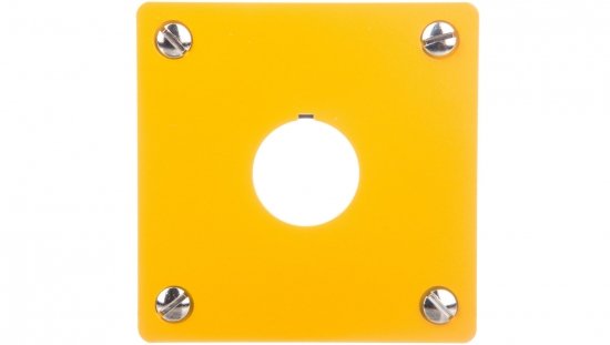 Płyta czołowa do montażu podtynkowego 1-otwór (żółta) 22mm M22-EY1 216542