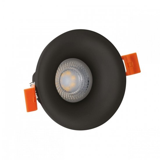 Oprawa downlight FIALE V GU10 OCZKO GU10 250V IP20 FI85x35mm CZARNY okrągła