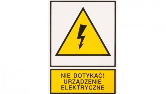 Tabliczka /znak ostrzegawczy/ TZO 148X210S /N.D.U.E./ E04TZ-01011140100 /10szt./