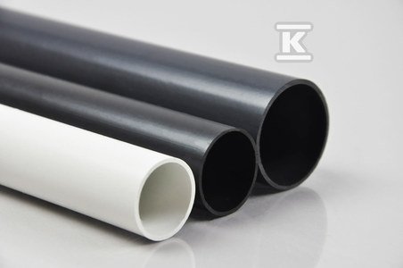 Rury sztywne RL 37 czarne 320N,odporne na UV dla klimatu umiarkowanego, opakowanie= 10 szt + uchwyty zamykane 37 czarne, opakowanie= 100 szt + złączki giętkie ZCLF 37 czarne, opakowanie= 50 szt DLW763