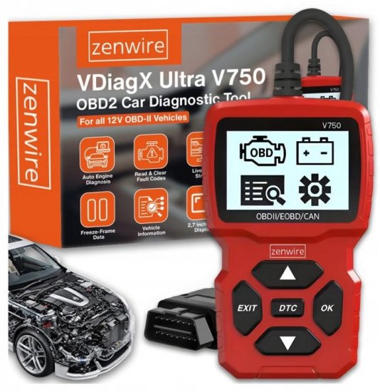 Interfejs Skaner Diagnostyczny OBD2 CAN BMW Zenwire V750