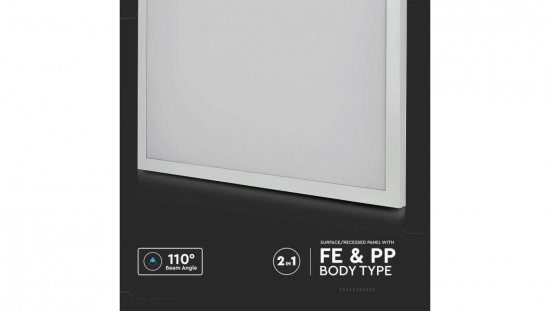 Oprawa wstropowa Panel LED 36W 3960lm 6400K IP20 600x600 (podtynkowy/natynkowy 2w1) 638021