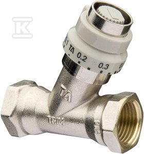 STK Zawór do odbiorników odcinająco-nastawny DN 15 50007715