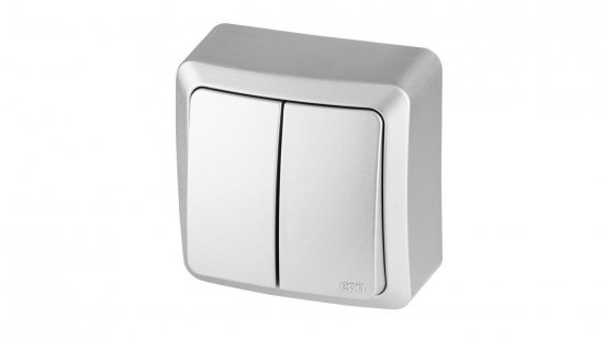 BERG Łącznik świecznikowy n/t 10AX IP20 srebrny 3711-06