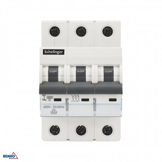 WYŁĄCZNIK NADPRĄDOWY 6KA 3P B 10A VDE SCHELINGER