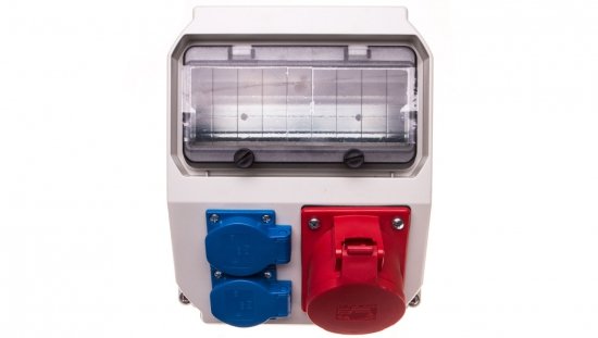 Rozdzielnica stacjonarna LUBLIN 32A/5P 2xGS bez zabezpieczeń IP44 9035004W