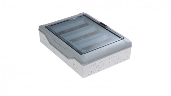 Rozdzielnica RN65 3x18 natynkowa z listwami IK09 IP65 drzwi transparentne 601947