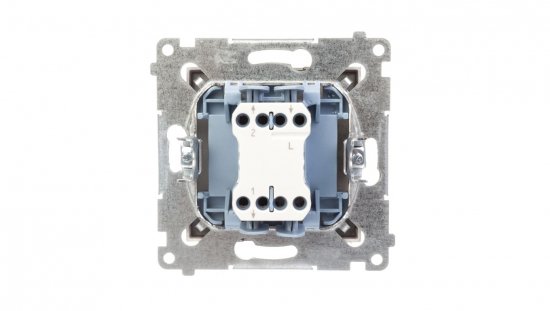 Simon 54 Łącznik schodowy, szybkozłącza, brąz mat DW6.01/46