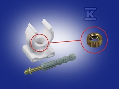 Uchwyt pojedynczy ze śrubą dwugwintową 25-28mm Onnline (10szt w opk) A-690500-10E