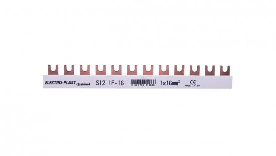 Szyna łączeniowa 1P 80A 16mm2 widełkowa (12 mod.) 1F S12 1F-10 45.121