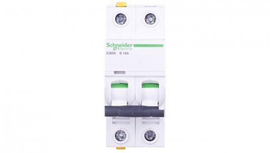 Wyłącznik nadprądowy 2P B 16A 6kA AC iC60N-B16-2 A9F03216