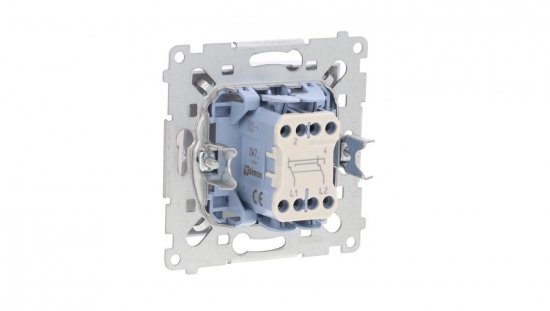 Simon 54 Łącznik krzyżowy, szybkozłącza, srebrny mat DW7.01/43