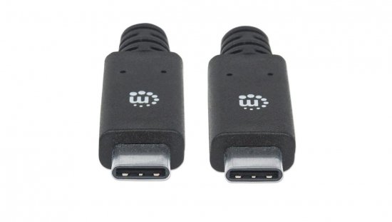 Kabel USB-C 3.2 Gen1 Typ-C M/M 60W 3A 5Gbps czarny 354905 /2m/