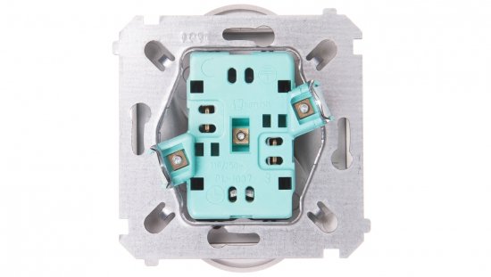 Simon Basic Gniazdo podwójne z/u 16A, 250 V stal inox BMGZ2Mz.01/21