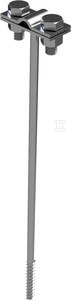 Uchwyt uniwersalny do drutu i bednarki z kołkiem rozporowym, L=250 mm, Bmax=30 mm KM62