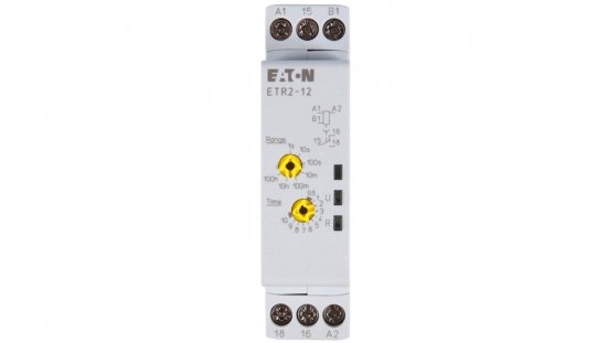 Przekaźnik czasowy 1P 3A 0,05sek-100h 24-240V AC/DC opóźnione odpadanie ETR2-12 262686