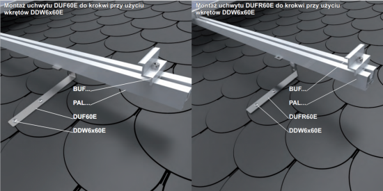 Uchwyt dachowy DUF60E 897960