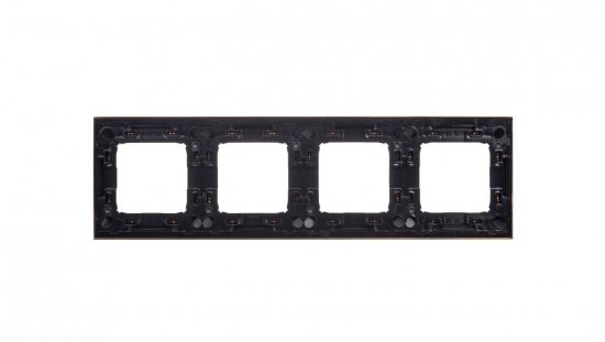 Simon 54 Premium Ramka poczwórna metalowa złoto DR4/66
