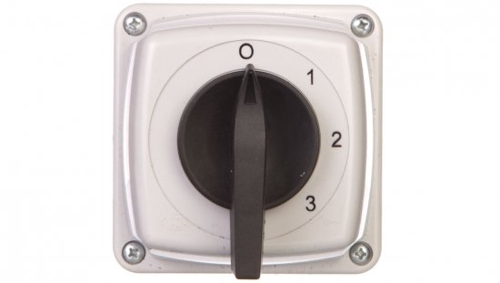 Łącznik krzywkowy 0-1-2-3 3P 25A IP44 z płytką Łuk E25-63 952562