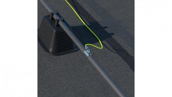 Opaska uziemiająca 125x14x32mm średnica rury do 36mm NI /96440101/