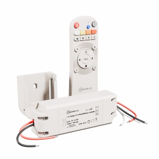 ZESTAW KONTROLER DO PASKA LED 12V/24V 120W/240W 10A CCT DIMM PILOT 1S + UCHWYT BIAŁY KONEKTO MESH