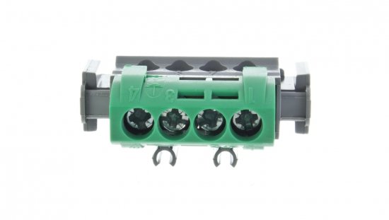 Listwa zaciskowa 4-otwory zielona IP2x Z-4 004830