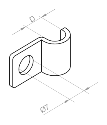 Uchwyt kablowy UDF 5 405505