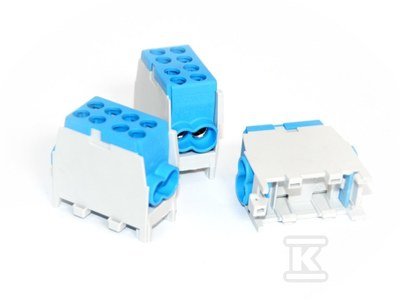 Zacisk przewodu głównego Hlak 35 1/2 niebieski. 2x25mm2/2x35mm2 HLAK-35-1/2NB