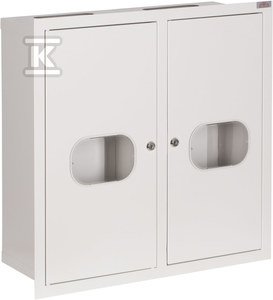 Rozdzielnia podtynkowa miejsce na 2 liczniki i 24 zabezpieczenia RL-2L24 z szybą i zamkiem IP31 2-122