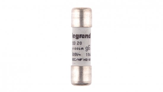 Wkładka bezpiecznikowa cylindryczna 10x38mm 20A gL 500V HPC 013320