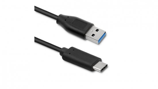 Qoltec Kabel USB typ C 3.1 męski USB 3.0 typ A męski 0.25m