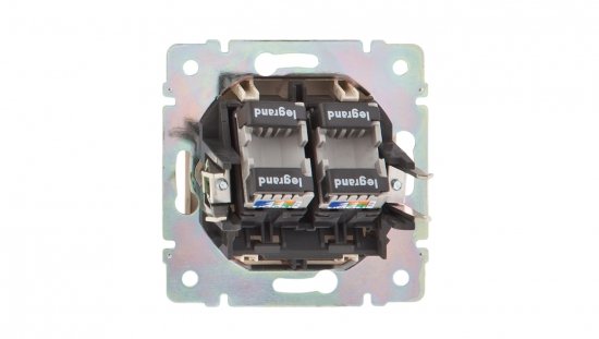 VALENA Gniazdo telefoniczne kremowe 2xRJ45 5e UTP 774131