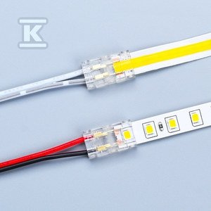 Szybkozłączka do taśm LED SC 2PIN COB/SMD IP20 PCB 8MM taśma złącze do przewodu