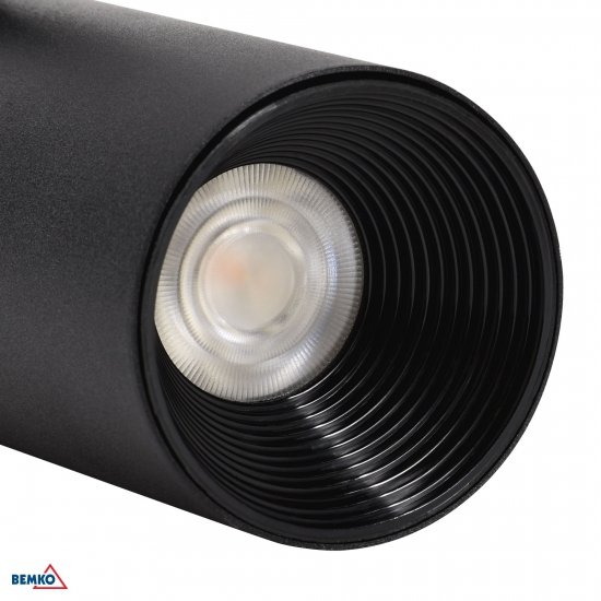 SPOT COB VERKO CZARNY 1-FAZOWY 12W 3000K 900LM 24°