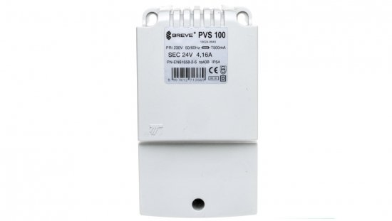 Transformator 1-fazowy bezpieczeństwa PVS 100 230/ 24V 4,16A, w obudowie, IP54, Ta 40, 16024-9946