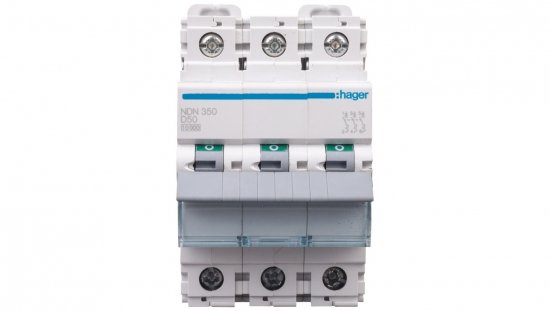 Wyłącznik nadprądowy 3P D 50A 10kA AC NDN350