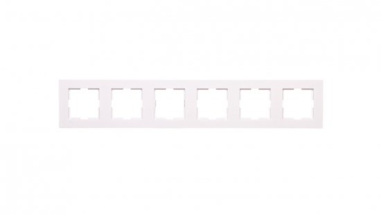 Karre Ramka 6-Krotna, Kolor Biały / 90960265