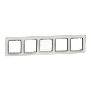 Ramka 5-krotna, imitacja szkło bialy SEDNA ELEMENTS SDD360805