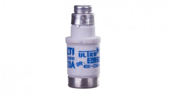 Wkładka bezpiecznikowa D02 20A gR 400V AC/250V DC D02UQ20A 004312001