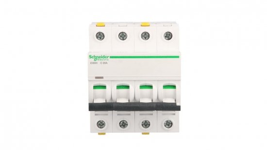 Wyłącznik nadprądowy 4P C 20A 10kA AC iC60H-C20-4 Acti9 A9F07420