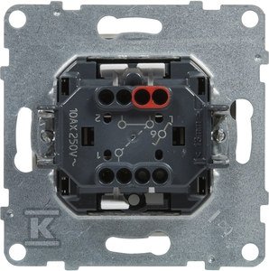 Łącznik schodowy - 10 AX - 250 V~ - zaciski automatyczne, BIAŁY SUNO 721106